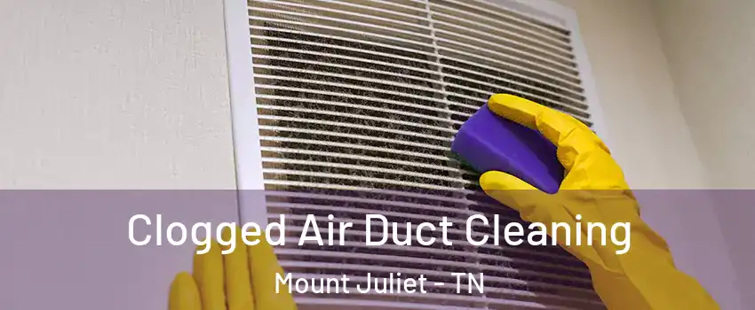 Clogged Air Duct Cleaning Mount Juliet - TN